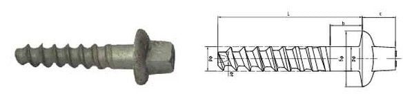 Sleeper Screw Sleeper Screw